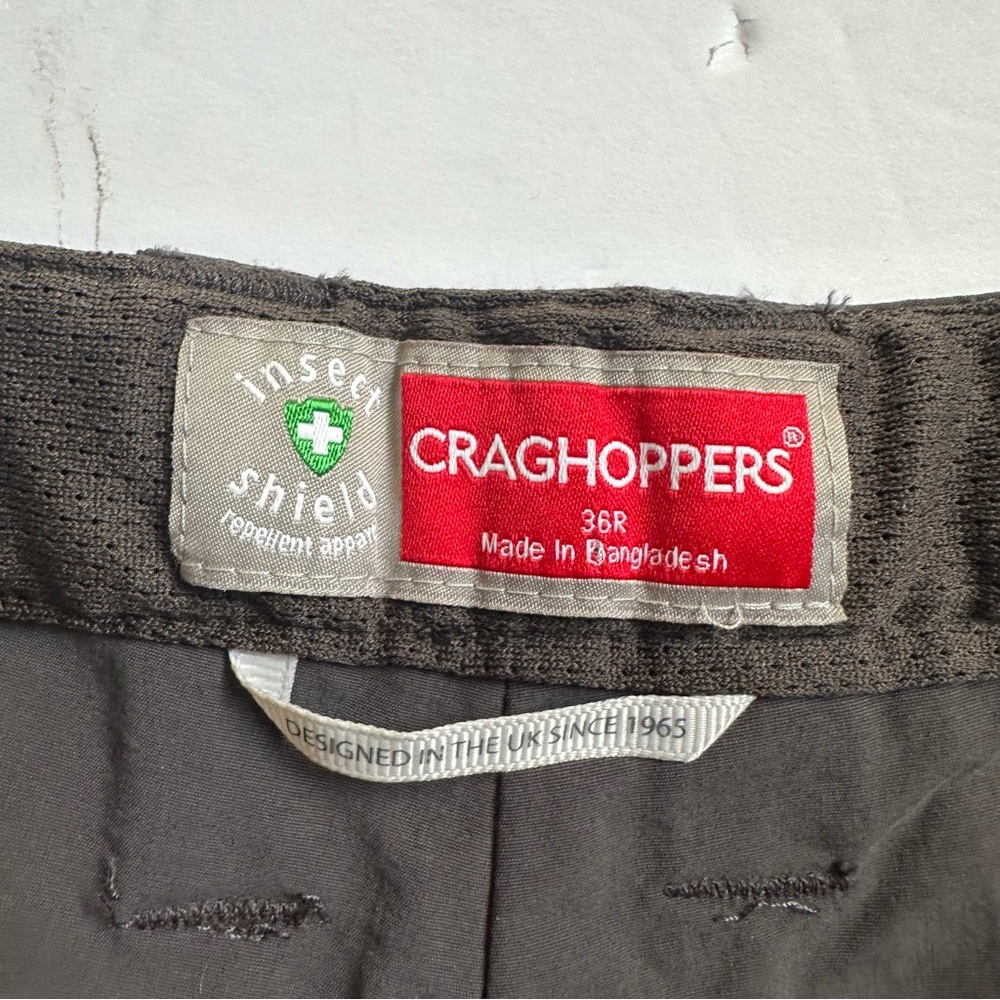 CRAGHOPPERS Men’s Black Pepper NL Insect Shield Repellent Trouser Pants-Size 36R - Picture 2 of 15